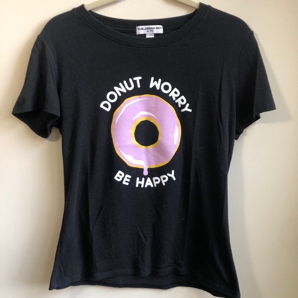 Suburban Riot “Don’t worry be happy” Graphic Tee